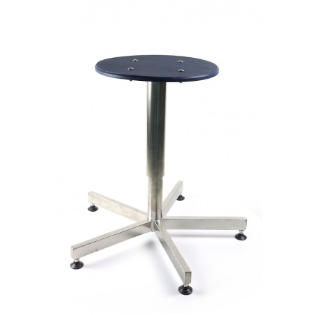 Tabouret réglable en acier inoxydable avec assise détectable