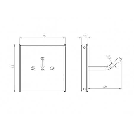 Cintre magnétique simple